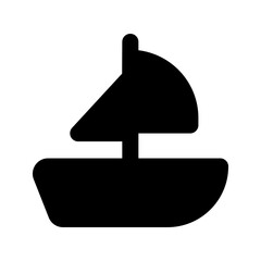 
Vector design of yacht, editable icon of watercraft 
