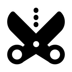 
Shopping discount sale concept, solid icon of cut price design  
