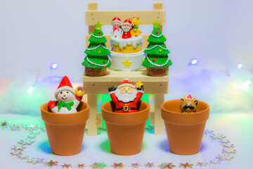 小物で表したクリスマスイメージ