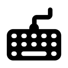 
Trendy vector of computer keyboard icon
