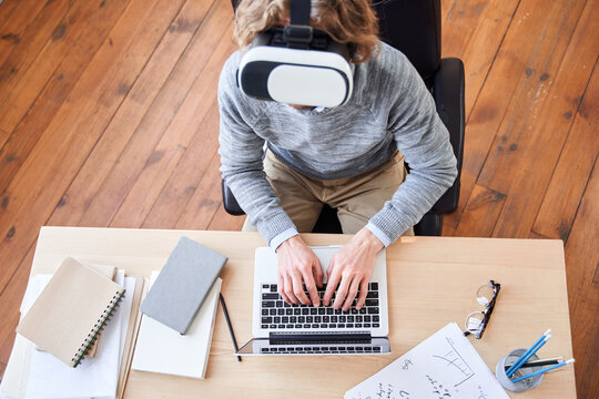 Man working at home during pandemic