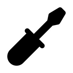 
A repairing tool icon in glyph design, screwdriver vector 

