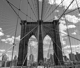 Fototapeta na wymiar Brooklyn bridge in New York City