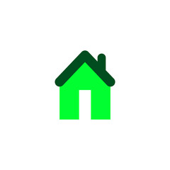 Green home icon