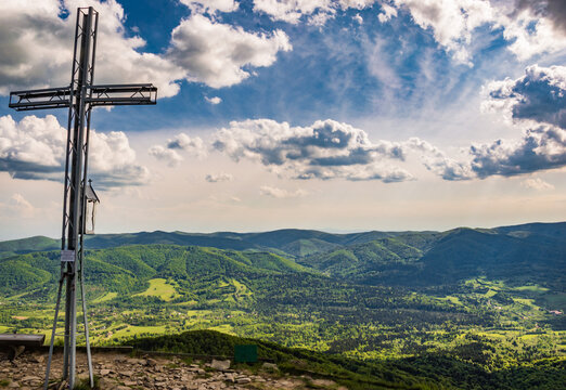 Bieszczady, Połonina Wetlińska. Smerek (1222 m).