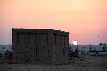 Ancient remains of a village at Hawar island, Bahrain