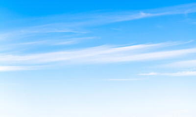 Blue sky with white clouds at daytime, natural photo