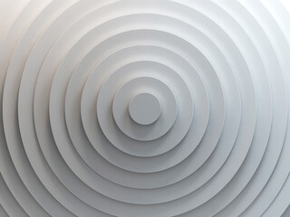 Concentric circles target installation, front view. 3d