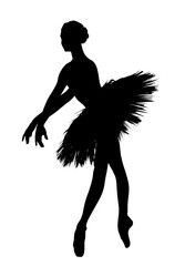 Obraz premium silhouette of a ballerina
