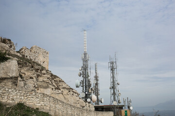 Antennas tower in Italy