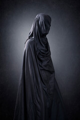Ghostly figure in the dark