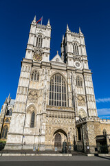 Fototapeta na wymiar Westminster Abbey Cathedral in London