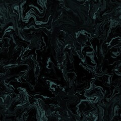 Abstract seamless pattern. Liquid marble wave colorful background texture. Good for fabric, cover, flyer, brochure, poster, Invitation, floor, wall, wrapping paper. Black, green gray, dark gray color