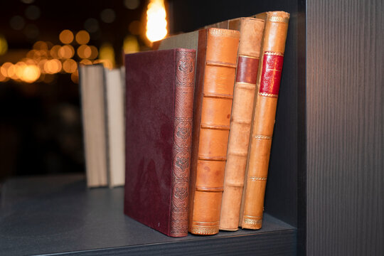 Books on shelf, Sweden