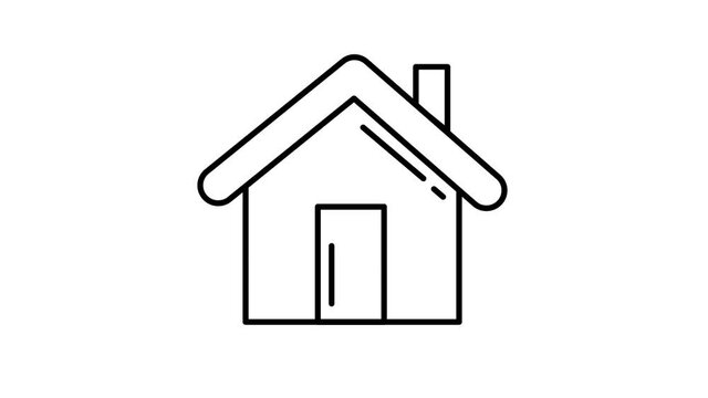 House line icon on the Alpha Channel