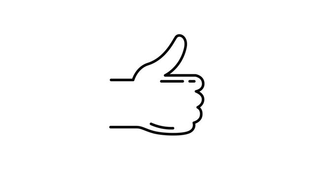 Like line icon on the Alpha Channel