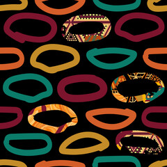 Abstract seamless brush pattern