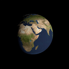View of planet Earth. 3D render
