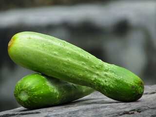cucumber on a table