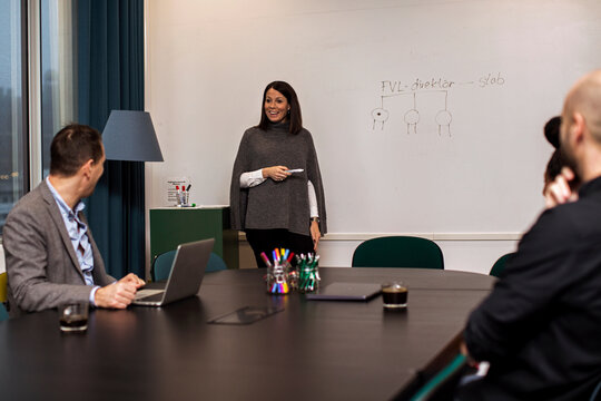 People at business meeting, Sweden