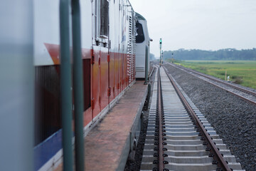 train on the railway