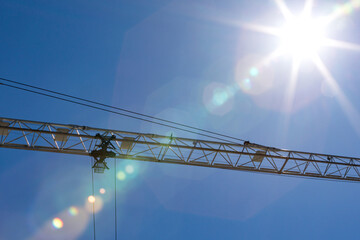 Low rise building construction site 