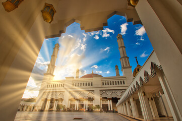 Mosque With Sunset