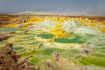 The hottest place on earth, Danakil Depression.