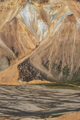 Fantastic colorful volcanic mountains of Landmannalaugar in Iceland