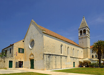 St. Dominic Monastery, old medieval town Trogir on Dalmatian Island, Split city region. UNESCO...
