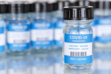 Coronavirus Vaccine bottle Corona Virus COVID-19 Covid vaccines copyspace copy space