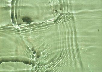 Surface texture with splashes and bubbles. Abstract nature background. Cosmetic moisturizer water green.