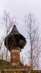 the dome of an abandoned Orthodox Church