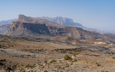 landscape in the desert, Oman