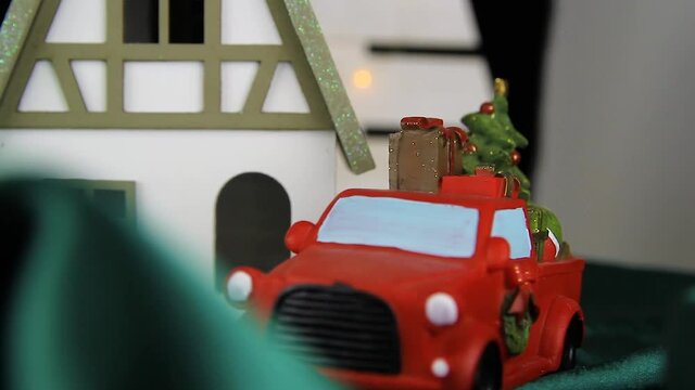 Close up shot of сhristmas decorations
