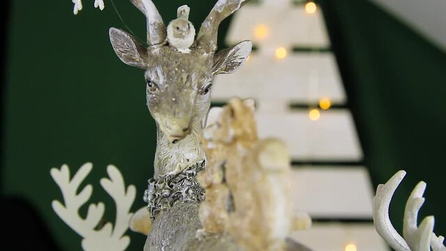 Close up shot of сhristmas decorations