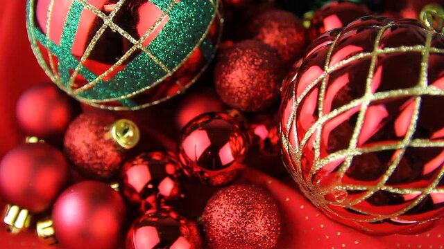 Close up shot of сhristmas decorations
