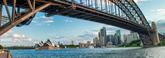 SYDNEY - NOVEMBER 8, 2015: Sydney Harbour Bridge on a beautiful morning