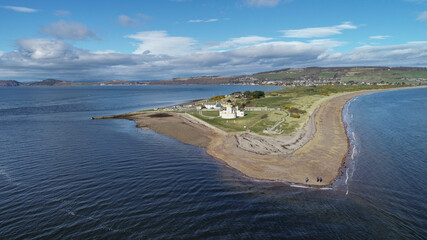 Chanonry Point Light House on the narrowest part of the Moray Firth