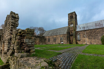 Jarrow, Tyne and Wear, United Kingdon, 28th November 2019, View of Saint Pauls Monastery