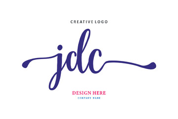 JDC lettering logo is simple, easy to understand and authoritative - obrazy, fototapety, plakaty