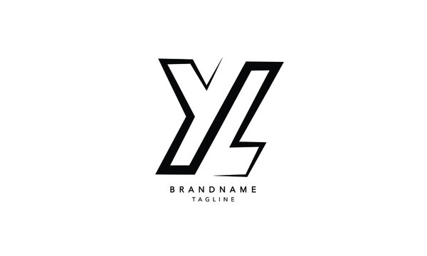 Premium Vector  Yl vector logo yl letters of the alphabet emblem