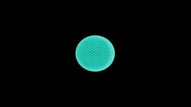 4 balls containing transparent spaces and rotate left with alpha channel (transparent background) - Resolution: 2160 * 3840 Pixels 30fps