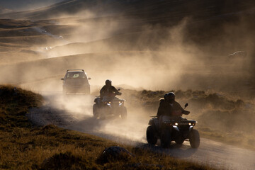 quad bikes on road