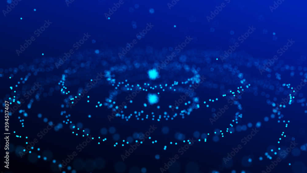 Poster abstract background with connecting dots and lines. futuristic particles background. big data visual