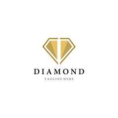 Naklejka premium Diamond logo template