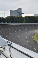 Test course for cars, vehicles and motorcycles