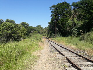 Obraz premium railway in the countryside