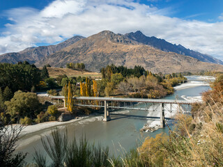 The Lower Shotover Bridge, Queenstown Area, South Island, New Zealand	
