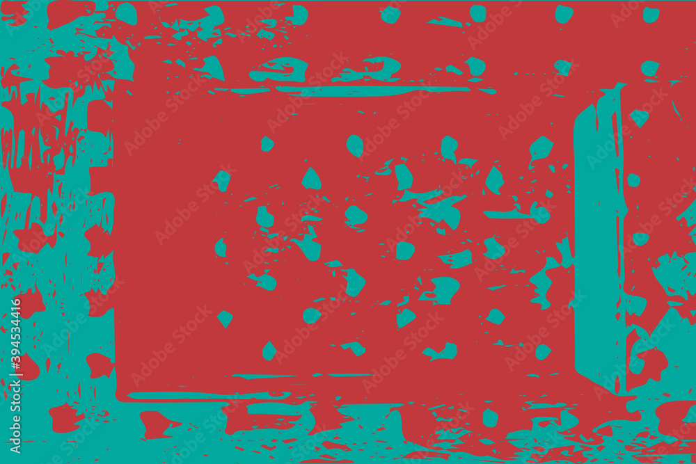 Poster Colorful paint brush strokes. Pattern with spots and blobs of paint or ink. Vector hand drawn textures. Abstract background. Vector eps illustration.